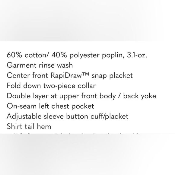 5.11 Tactical IGOR SOLID LONG WHITE SLEEVE SHIRT size Medium - Picture 7 of 7